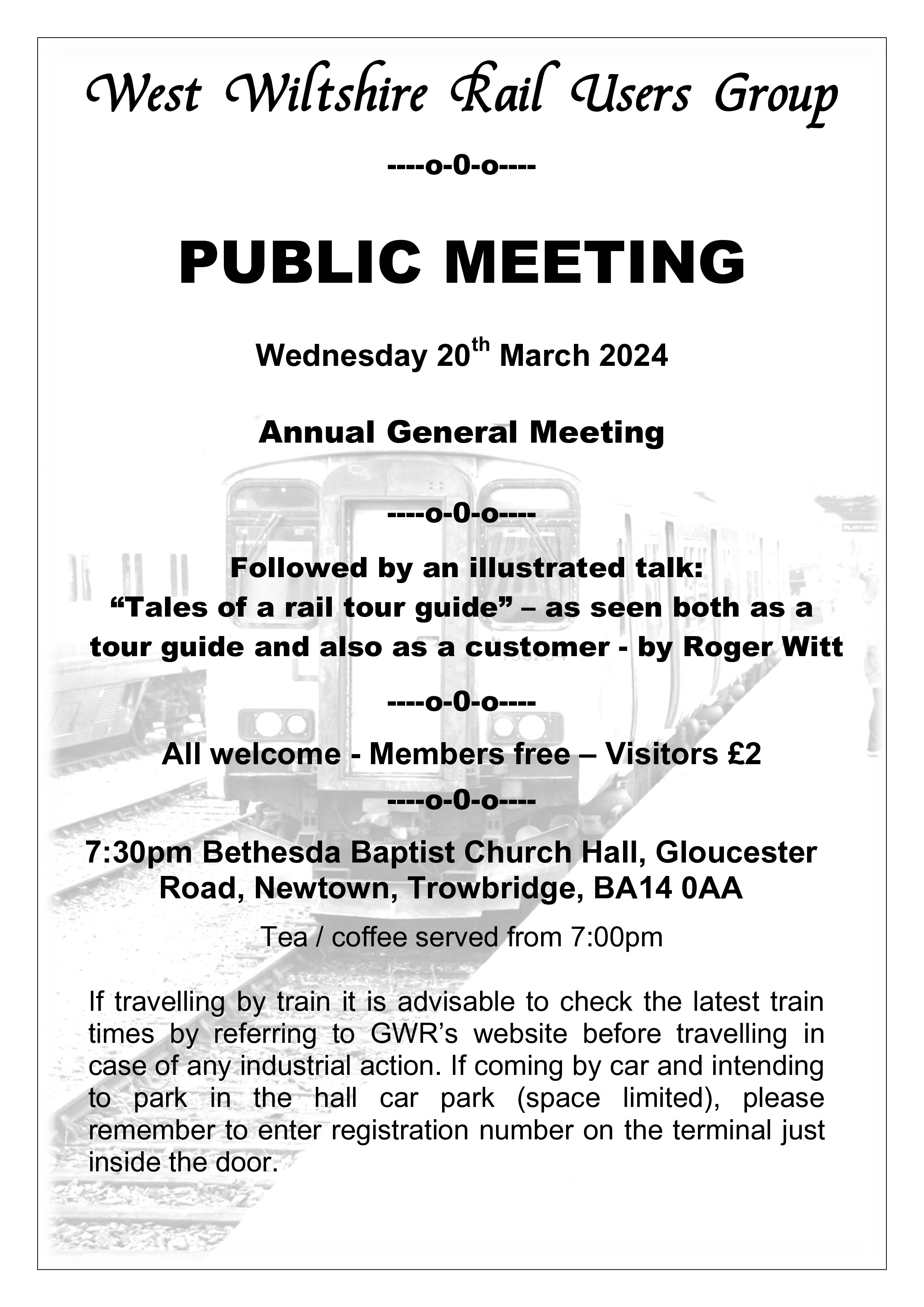Details of the next WWRUG meeting