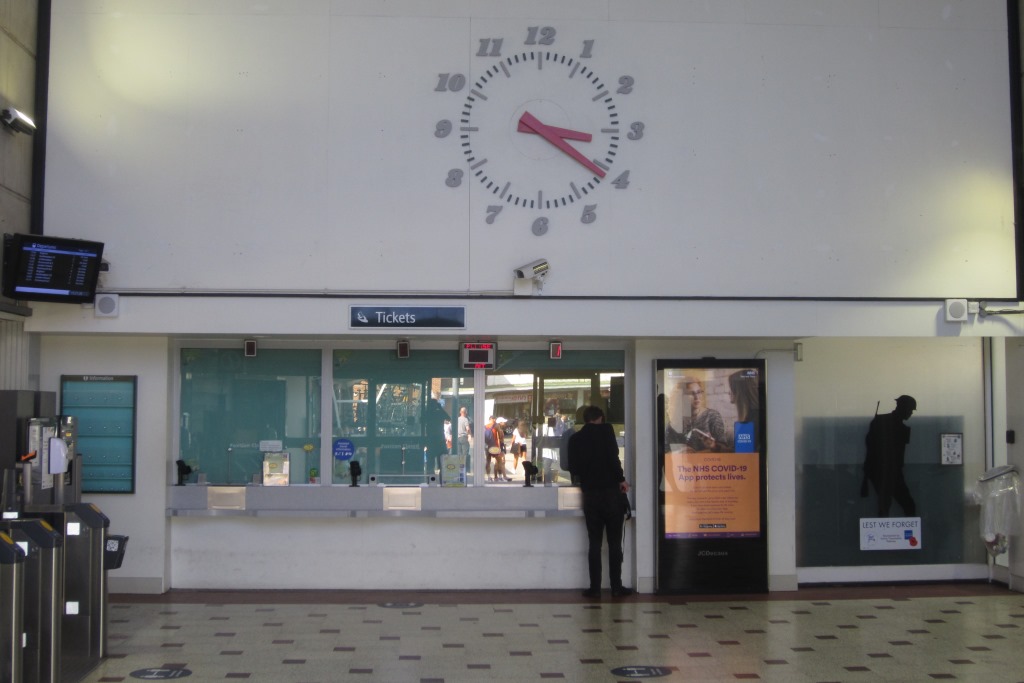 Typical station ticket office