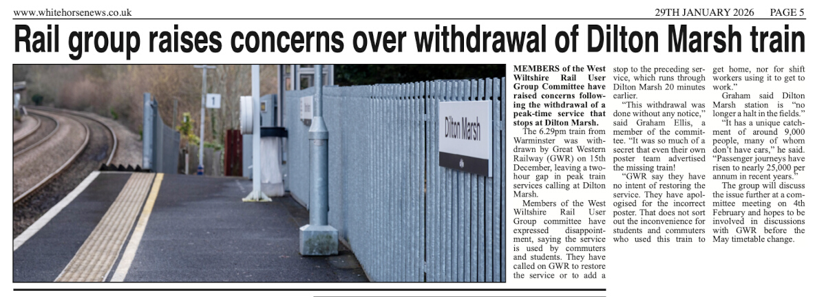 White Horse News 29th Jan 2026